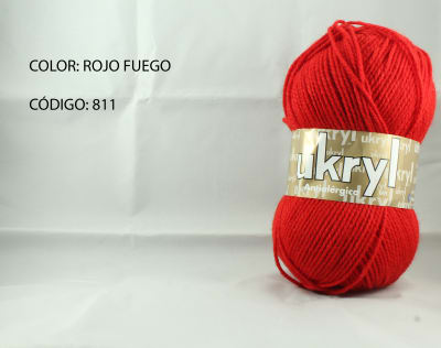 LANA UKRYL INVIERNO ROJO FUEGO 8111