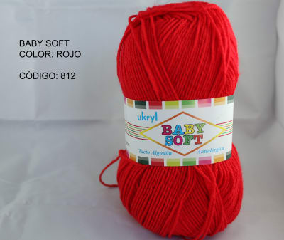 LANA BABY SOFT UKRYL ROJO FUEGO 812