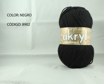 LANA UKRYL INVIERNO NEGRO 8902