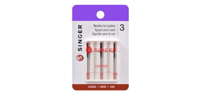 SET AGUJAS MAQUINA SINGER PARA COSER CUERO