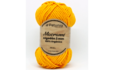 ALGODÓN MACRAME 3 MM AMARILLO 6004