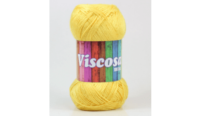 HILO VISCOSA PETUNIA AMARILLO MADEJA 100 GR