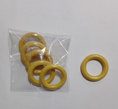 ARGOLLAS MADERA 4 CM COLOR NATURAL 5 UNIDADES