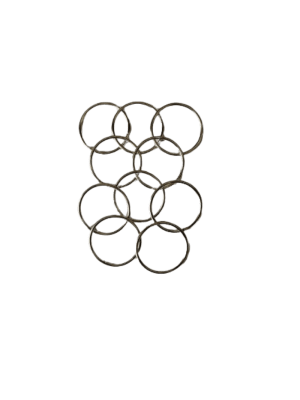 ARGOLLAS DE METAL 3 CM BOLSA 10 UNIDADES