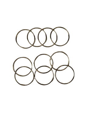 ARGOLLAS DE METAL 4 CM BOLSA DE 10 UNIDADES