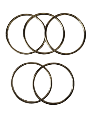 ARGOLLAS DE METAL 8 CM BOLSA DE 5 UNIDADES