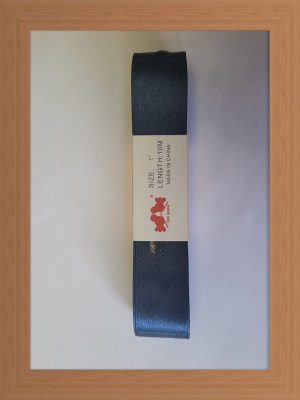 CINTA SATIN 2.5 CM COLOR AZUL MARINO