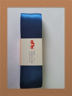 CINTA SATIN 4 CM COLOR AZUL MARINO