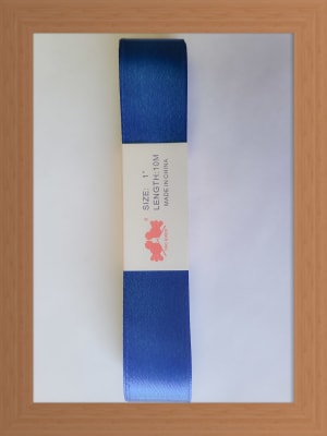 CINTA SATIN 2.5 CM COLOR AZUL REY1
