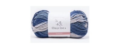 LANA CLASICA MIX ORQUIDEA AZUL 615