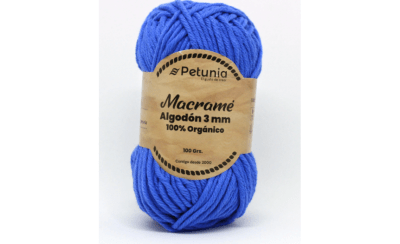 ALGODÓN MACRAME 3 MM AZULINO 60141