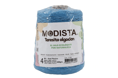 ALGODÓN MODISTA AZUL PISCINA CONO 600 GR1