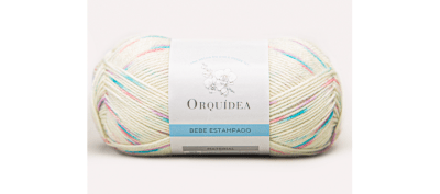 LANA BEBE ESTAMPADO ORQUIDEA CRUDO 021