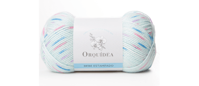 LANA BEBE ESTAMPADO ORQUIDEA VERDE AGUA 071