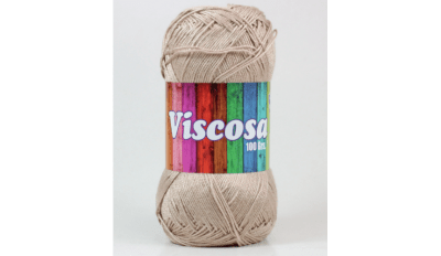 HILO VISCOSA PETUNIA BEIGE MADEJA 100 GR