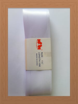 CINTA SATIN 4 CM COLOR BLANCA