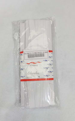 PIEZA ELASTICO BLANCO 10 METROS 16 MM1