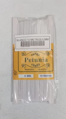 PIEZA ELASTICO BLANCO 10 METROS 6 MM1