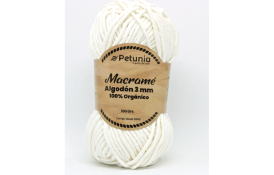 ALGODÓN MACRAME 3 MM BLANCO 6001
