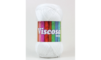 HILO VISCOSA PETUNIA BLANCO MADEJA 100 GR