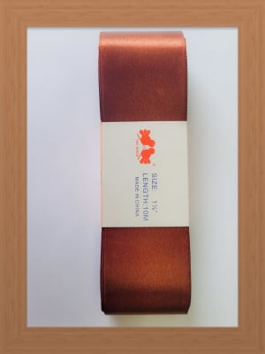 CINTA SATIN 4 CM COLOR CAFE