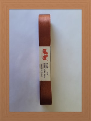 CINTA SATIN 1.5 CM COLOR CAFE