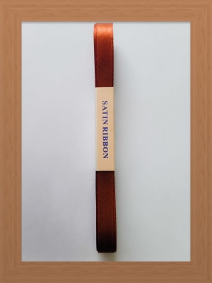 CINTA SATIN 1 CM COLOR CAFE