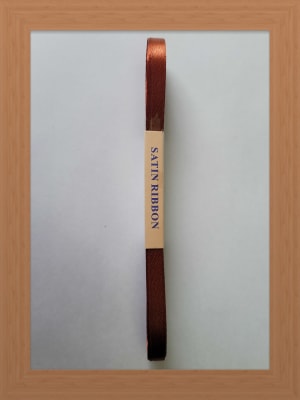 CINTA SATIN 0.7 CM COLOR CAFE