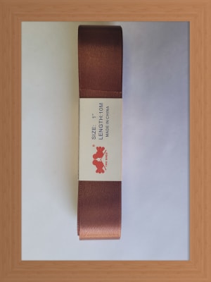 CINTA SATIN 2.5 CM COLOR CAFE
