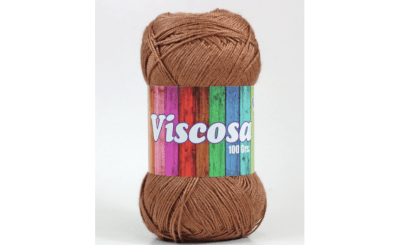 HILO VISCOSA PETUNIA CAFE MADEJA 100 GR