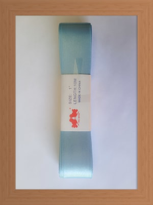CINTA SATIN 2.5 CM COLOR CELESTE