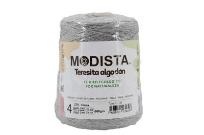 ALGODÓN MODISTA CENIZA CONO 600 GR1
