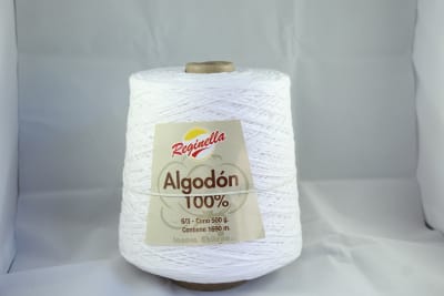 CONO ALGODON 500 GR REGINELLA COLOR BLANCO