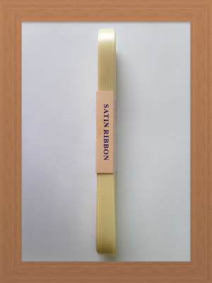 CINTA SATIN 1 CM COLOR CREMA