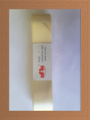 CINTA SATIN 2.5 CM COLOR CREMA