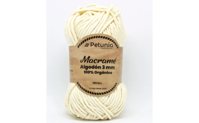 ALGODÓN MACRAME 3 MM CRUDO 6002