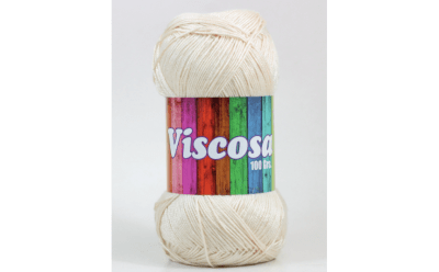 HILO VISCOSA PETUNIA CRUDO MADEJA 100 GR