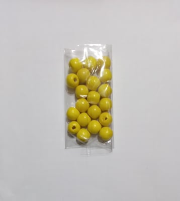 CUENCAS MADERA 1.4 CM COLOR AMARILLO