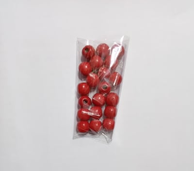 CUENCAS MADERA 1.4 CM COLOR ROJO
