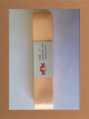 CINTA SATIN 2.5 CM COLOR DAMASCO