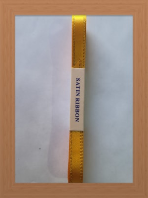 CINTA SATIN BORDE DORADO 1 CM DORADO