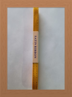 CINTA SATIN BORDE DORADO 0.7 CM DORADO