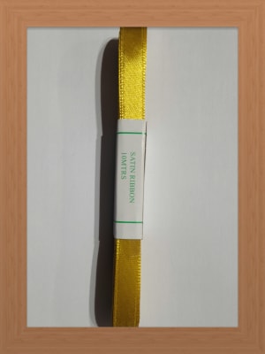 CINTA SATIN 1 CM COLOR DORADO