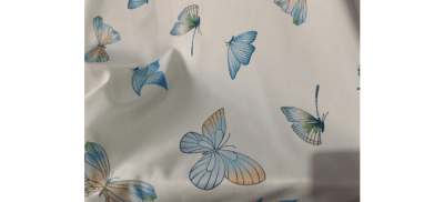 TELA BI STRETCH MANTELERIA MARIPOSAS 3828