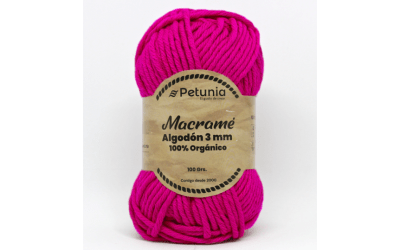 ALGODON MACRAME 3 MM FUCSIA 6018