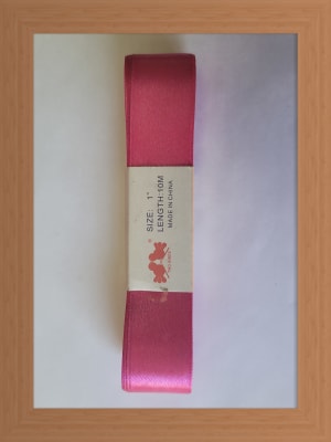 CINTA SATIN 2.5 CM COLOR FUCSIA