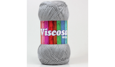 HILO VISCOSA PETUNIA GRIS MADEJA 100 GR