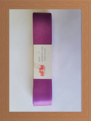 CINTA SATIN 2.5 CM COLOR MORADO