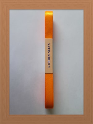 CINTA SATIN 1 CM COLOR NARANJO