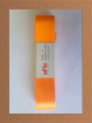 CINTA SATIN 2.5 CM COLOR NARANJO